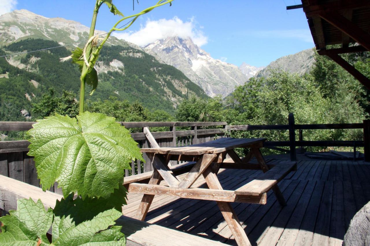 La Paille Bed & Breakfast Pelvoux ภายนอก รูปภาพ