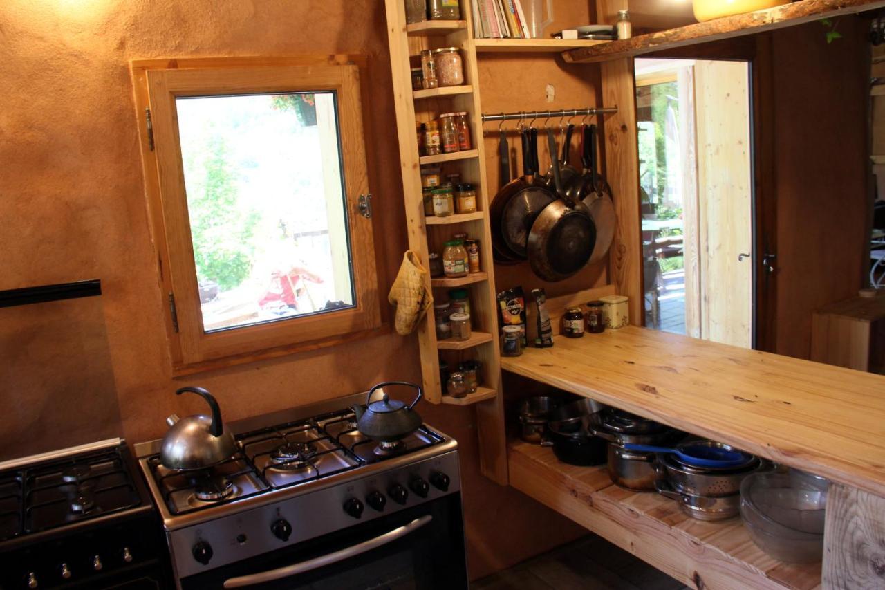 La Paille Bed & Breakfast Pelvoux ภายนอก รูปภาพ
